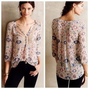 Anthropologie- Maeve Stillwater Blouse